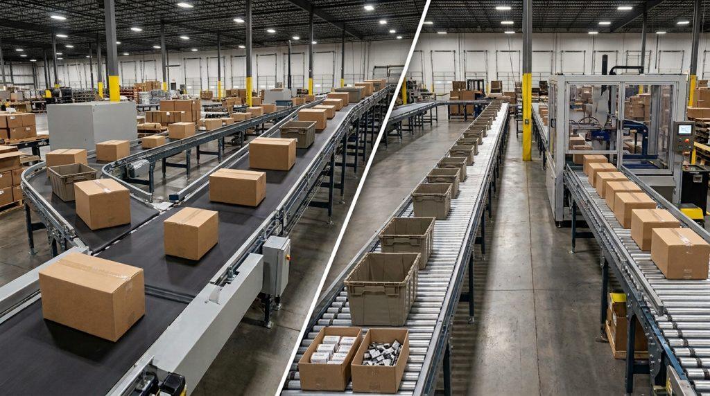 factory of conveyors for case handling