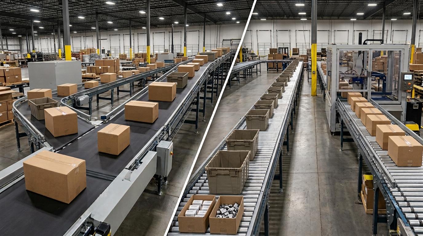 factory of conveyors for case handling